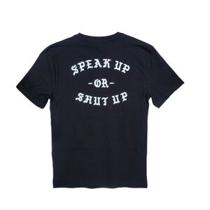 H&M Divided Speak Up Or Shut Up Black Graphic T-Shirt